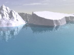 Crystalmeer - Icebergs along the coast